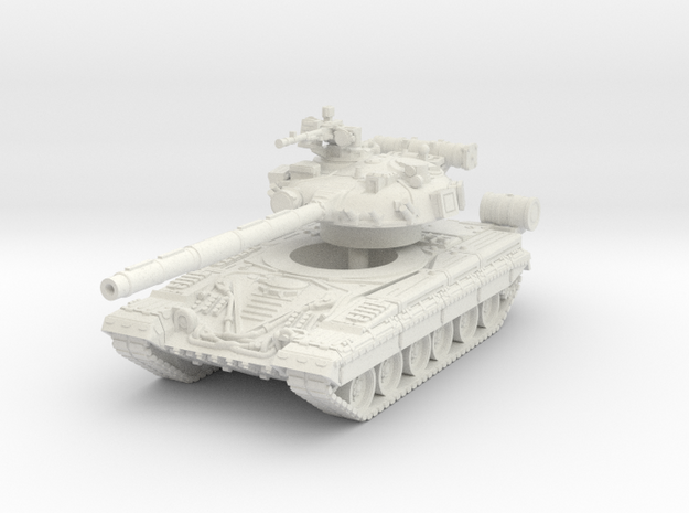 T-80BK 1/72 in White Natural Versatile Plastic
