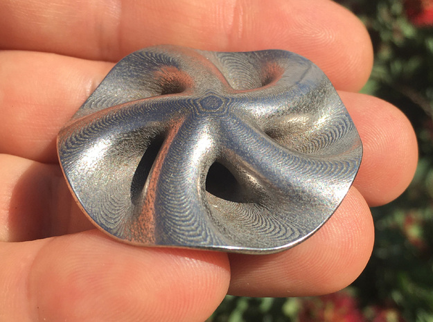 Sand Dollar Arch in Polished Bronzed-Silver Steel