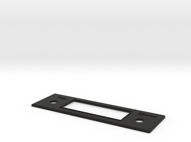 Toyota Radio Plate - Late (RA28 etc) in Black Natural Versatile Plastic