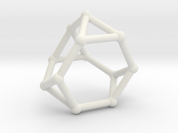 Truncated tetrahedron in White Natural Versatile Plastic