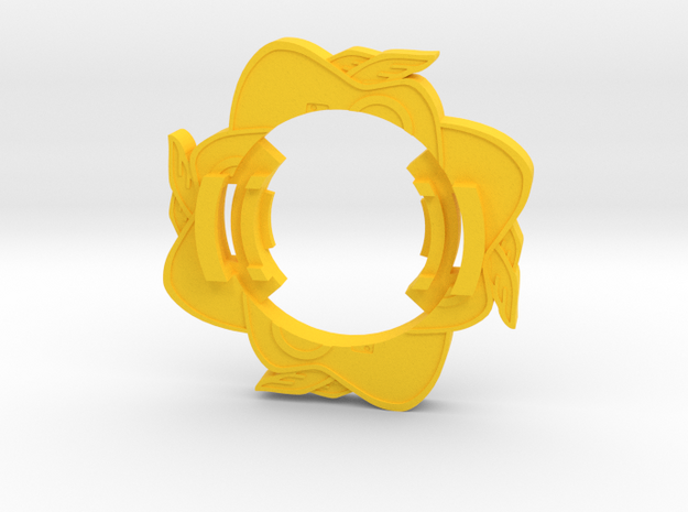 Beyblade Artemus | Anime Attack Ring in Yellow Processed Versatile Plastic