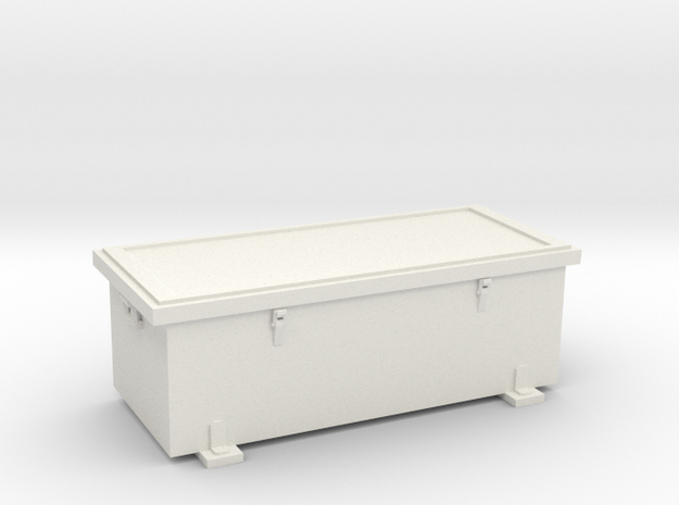 1/16 USS PCF Aft Ammo Box in White Natural Versatile Plastic