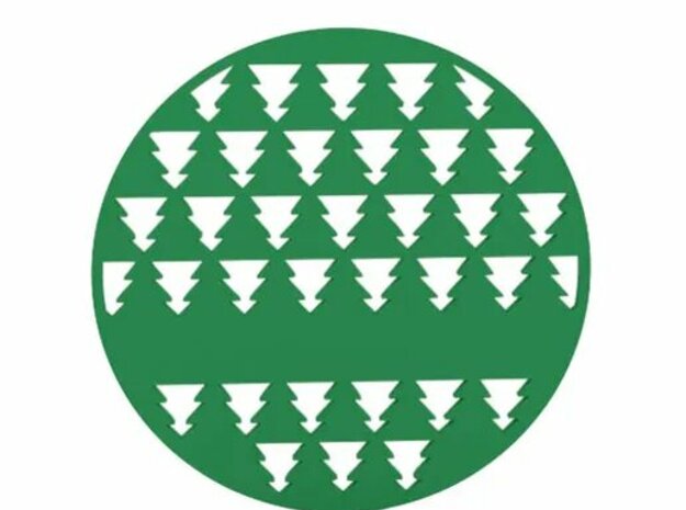 Coaster  in Green Processed Versatile Plastic