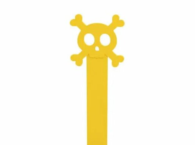 Bookmark in Yellow Processed Versatile Plastic