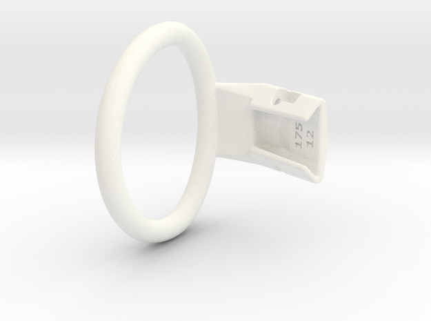 Q4e single ring L 55.7mm in White Premium Versatile Plastic