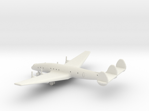 1/700 Scale Lockheed C-121 Constellation in White Natural Versatile Plastic