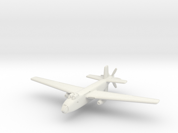 Douglas XB-42 Mixmaster 1/200 (In Flight) in White Natural Versatile Plastic