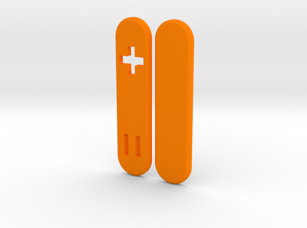 Victorinox 58mm Scales Cross/Tritium in Orange Processed Versatile Plastic