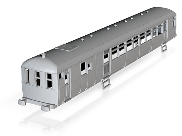 o-120fs-lner-sentinel-d90-railcar in Tan Fine Detail Plastic