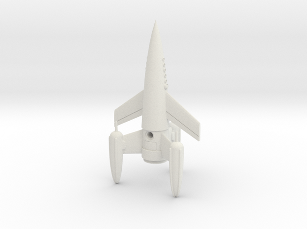 R-Rocket "Earth"-Class Small in White Natural Versatile Plastic