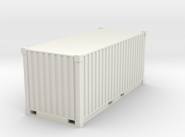 Container 20ft in White Natural Versatile Plastic