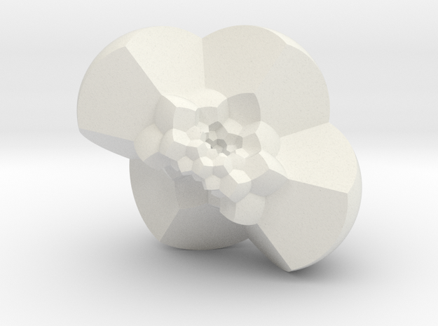 Dodecalplex, Hopf Meridian w South in White Natural Versatile Plastic