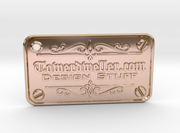 My Business-Card (FREE DOWNLOAD) in 14k Rose Gold