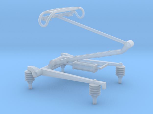 (1:76) BW-HS Pantograph (Raised) in Smooth Fine Detail Plastic