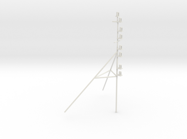UT 704 bow mast (1:50) in White Natural Versatile Plastic