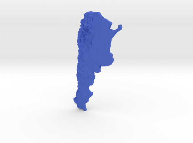 Argentina Terrain Pendant in Blue Processed Versatile Plastic