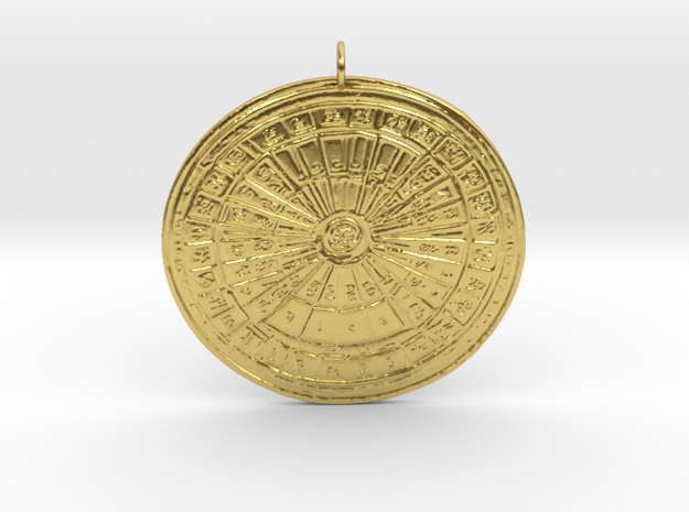 Lord Zeus Tetragrammaton Lottery Talisman 2 in Polished Brass