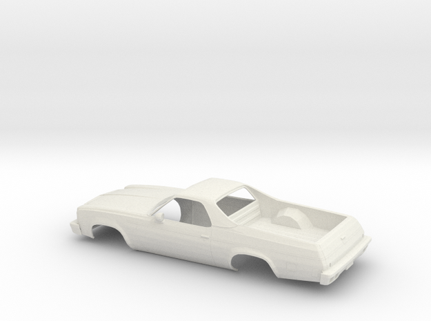 1/18 1974 Chevrolet ElCamino Shell in White Natural Versatile Plastic