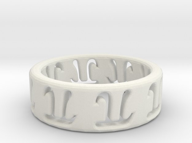 The Ring 2 in White Natural Versatile Plastic