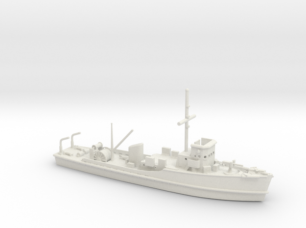1/285 Scale Adjutant Class Minesweeper AMS-60 in White Natural Versatile Plastic