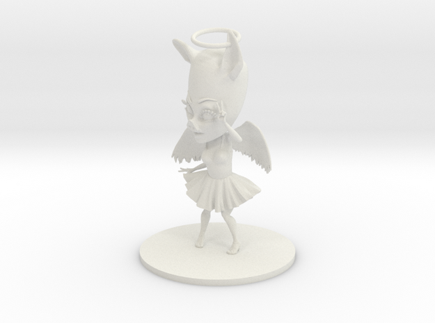 White Angel V1 - 9cm figurine in White Natural Versatile Plastic