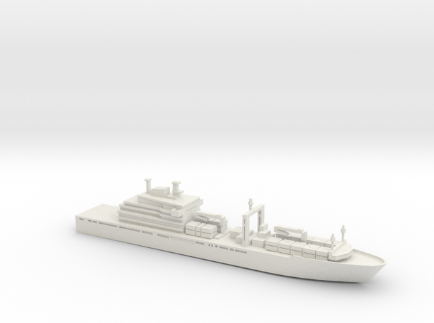 1/700 Scale Berlin Class Replenishment Ship in White Natural Versatile Plastic