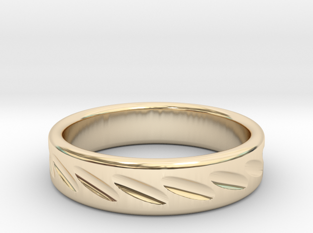 Chipped Ring in 14K Yellow Gold: 8 / 56.75