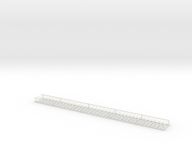 1/64 38' Silage Trailer Floor Chain in White Natural Versatile Plastic