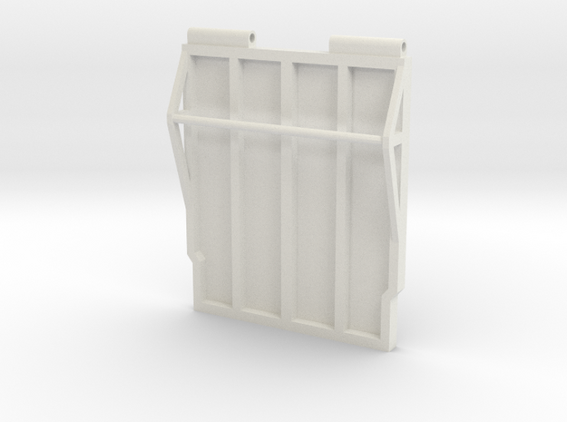 1/64 Replacement endgate for silage trailer in White Natural Versatile Plastic