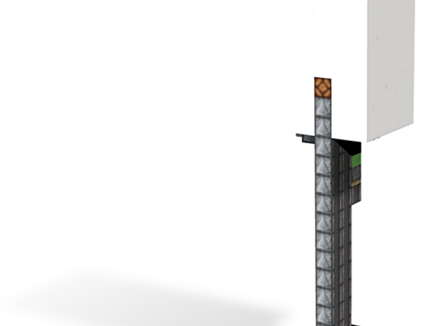 Minecraft Hidden 1x1 Elevator in Natural Full Color Sandstone