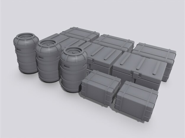 Revell Razor Crest 1/72 Scale Cargo Crates in Clear Ultra Fine Detail Plastic
