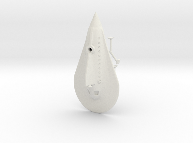R-Rocket "Venus"-Class Small in White Natural Versatile Plastic