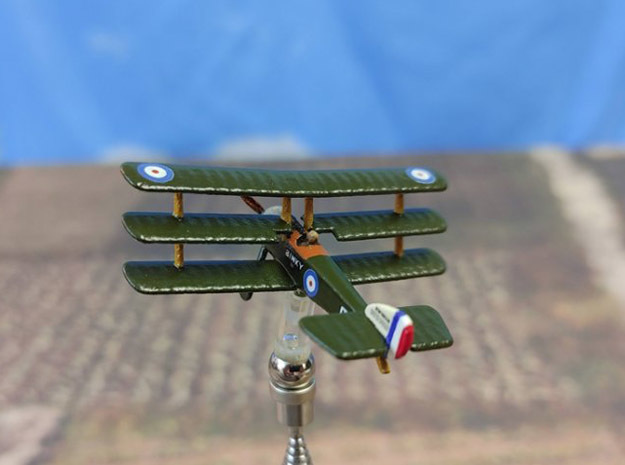 Sopwith Triplane (early, various scales) in White Natural Versatile Plastic: 1:144