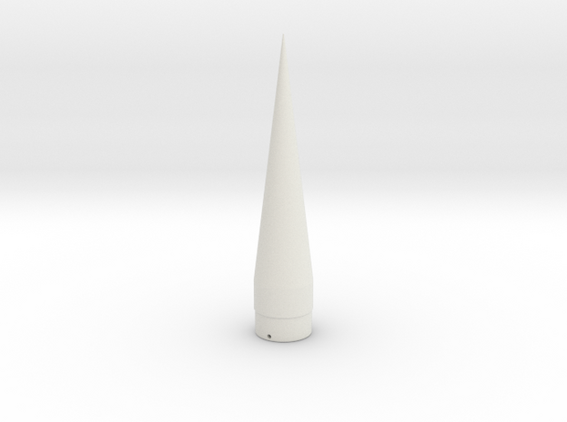 WAC Corporal Nose Cone for BT-60 tubes in White Natural Versatile Plastic