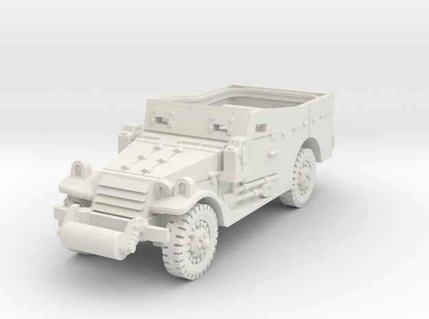 M3A1 Scoutcar late (open) 1/48 in White Natural Versatile Plastic
