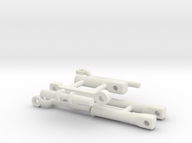 1/64 Wheel Loader-small frame-short reach-cylinder in White Natural Versatile Plastic