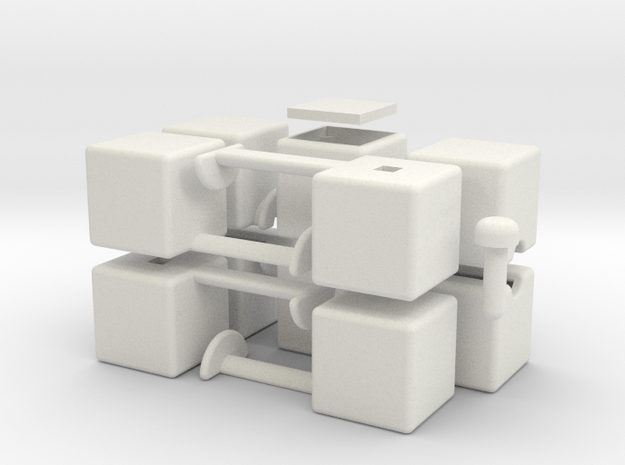 mini 1x2x5 in White Natural Versatile Plastic