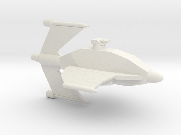 Skipray Blastboat: Vertical Wings in White Natural Versatile Plastic