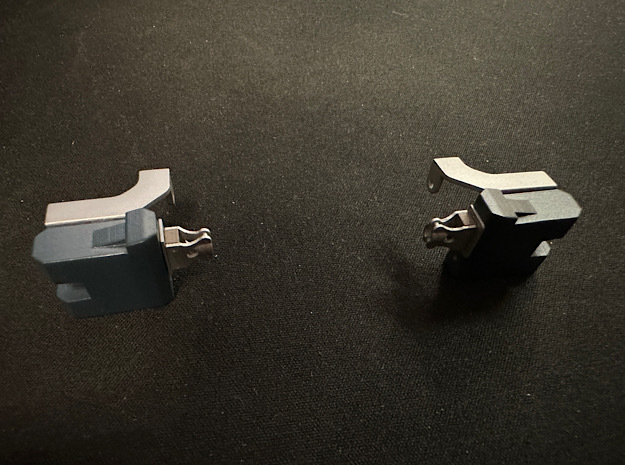 1:8 BTTF DeLorean Rear Flux Boxes in Clear Ultra Fine Detail Plastic