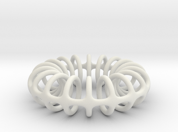 Ring-o-rings (2mm, simplified) in White Natural Versatile Plastic