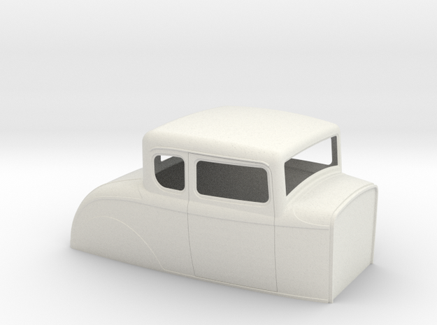 32 Ford 5 Window-1_8_Scale in White Natural Versatile Plastic