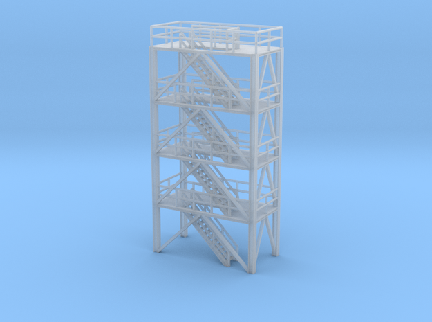 N Scale Refinery Stairs H72 in Tan Fine Detail Plastic