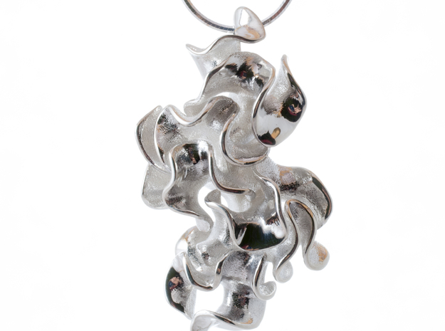 floraform | silver elysia pendant in Polished Silver