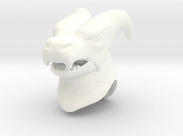 Dragoon Head Classics in White Processed Versatile Plastic