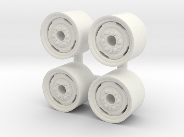 1/64 15in Implement wheel in White Natural Versatile Plastic