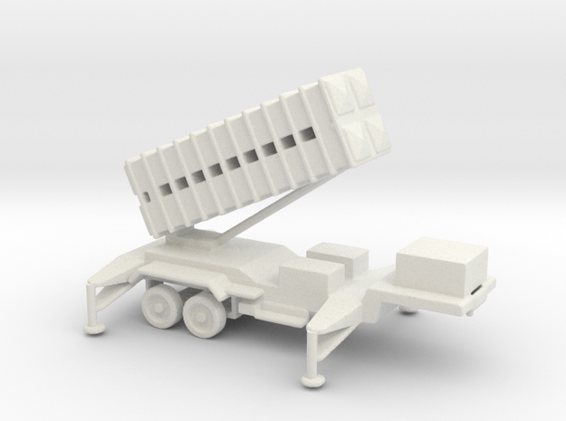 1/128 Scale Patriot Missile Launcher Trailer in White Natural Versatile Plastic