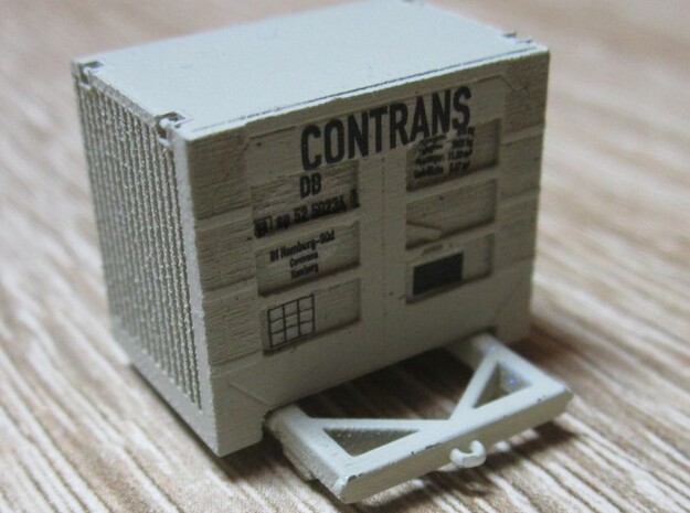 Überseebehälter Contrans 5m³ doppelt in Smooth Fine Detail Plastic