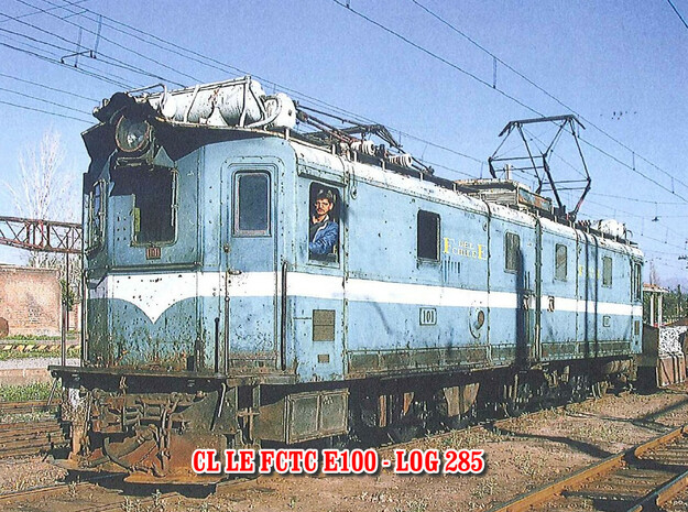 H0 E E100 Trasandine electric loco in Tan Fine Detail Plastic