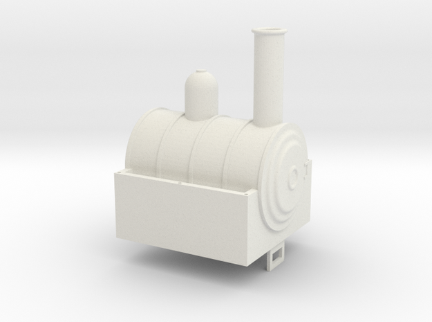 Davenport Chassis Steam Dummy Boiler in White Natural Versatile Plastic