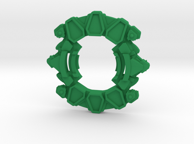 Beyblade Draciel G | Plastic Gen Attack Ring in Green Processed Versatile Plastic